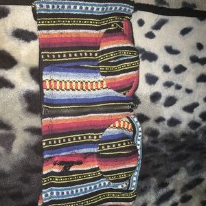 Ripped zip up tube top